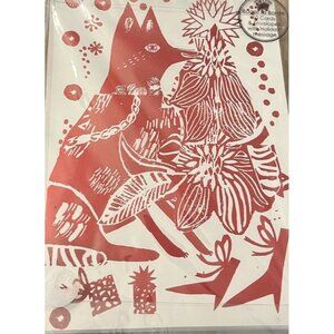 Roger La Borde Linocut Red Fox 10 Christmas Cards Envelopes Sealed Rare